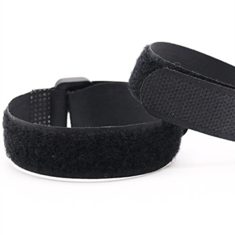 10 pçs/lote preto 2cm de largura 15-80cm comprimento náilon gancho & laço cinta cabo laços auto-adesivo cabo reutilizável arrumado computador organizador tv
