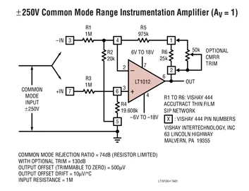 LT1012S8 LT1012CN8 LT1012DN8 LT1012AIS8 LT1012ACS8 LT1012 - Picoamp Input Current, Microvolt Offset, Low Noise Op Amp