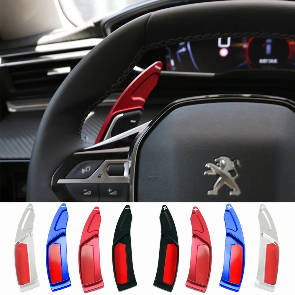 لبيجو 3008 2008 5008 508 308 208 GT SW عجلة توجيه سيارة التحول مجداف والعتاد المجاذيف DSG موسع ملصقات اكسسوارات السيارات #4