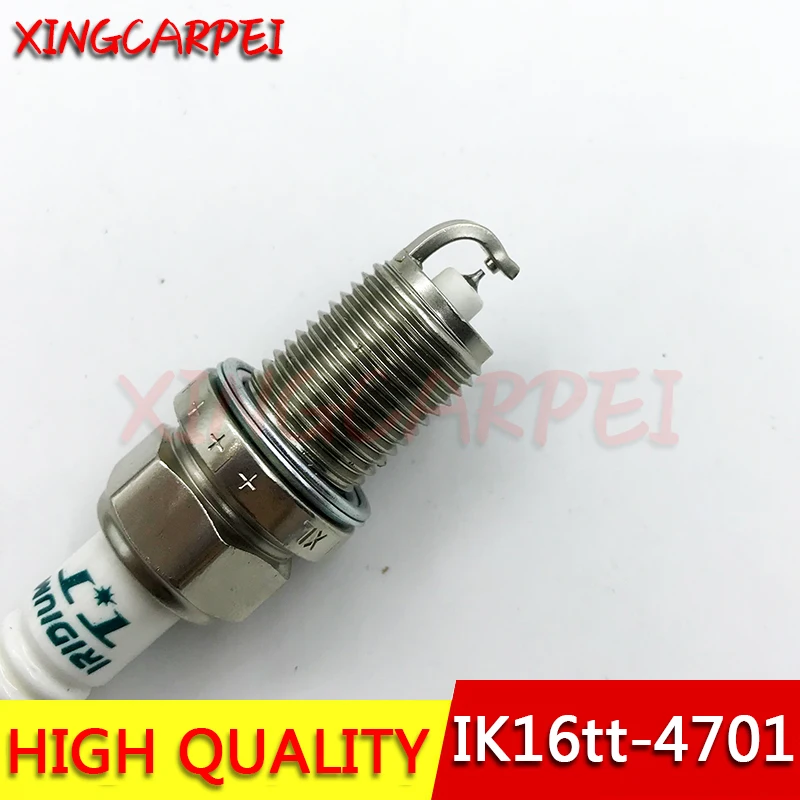 4/6pc ik16tt-4701 ik16tt 4701 Dual Iridium Spark Plugs For Chery For Chevrolet For Dodge For Honda For Hyundai For Kia For MAZDA