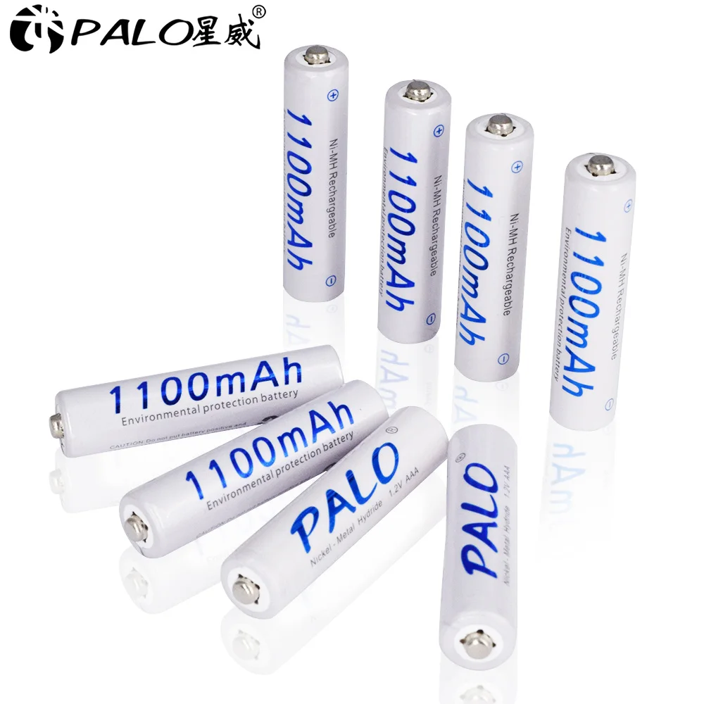 PALO 1.2V AAA NIMH 원래 3A 충전식 배터리 NI-MH AAA 배터리 원격 제어 장난감 자동차 마이크 디지털 카메라 4 슬롯 충전기
