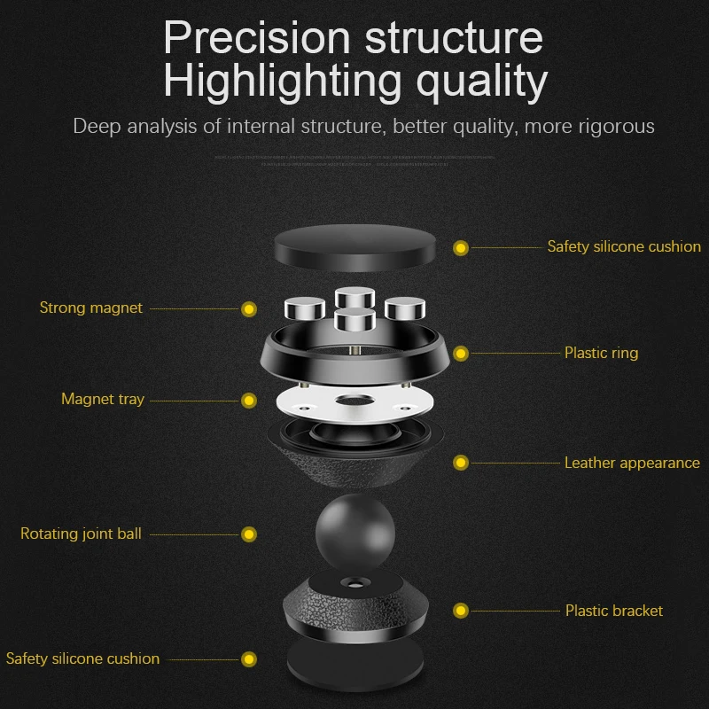 ผู้ถือบัตรโทรศัพท์แม่เหล็ก Magnet Mount โทรศัพท์มือถือขาตั้งโทรศัพท์สำหรับ iPhone Xiaomi Huawei Samsung Smartphone