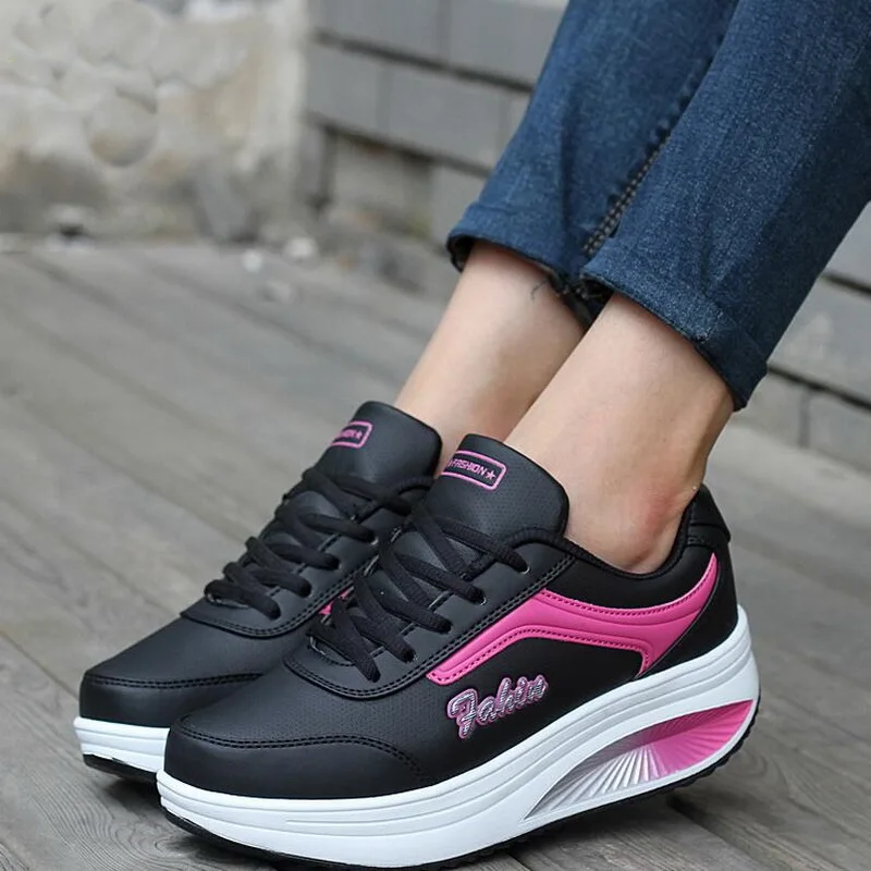 Women Sneakers High 2020 Platform Womens Running Shoes Ladies Basket Femme Wedges Trainers Zapatillas Deportivas Mujer