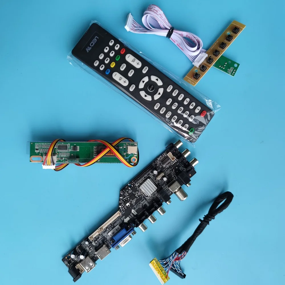 

Для CLAA154WB03AD/CLAA154WB03AN цифровой HDMI-совместимый ТВ VGA USB пульт 1CCFL LCD 1280X800 DVB-C DVB-T панель контроллера плата