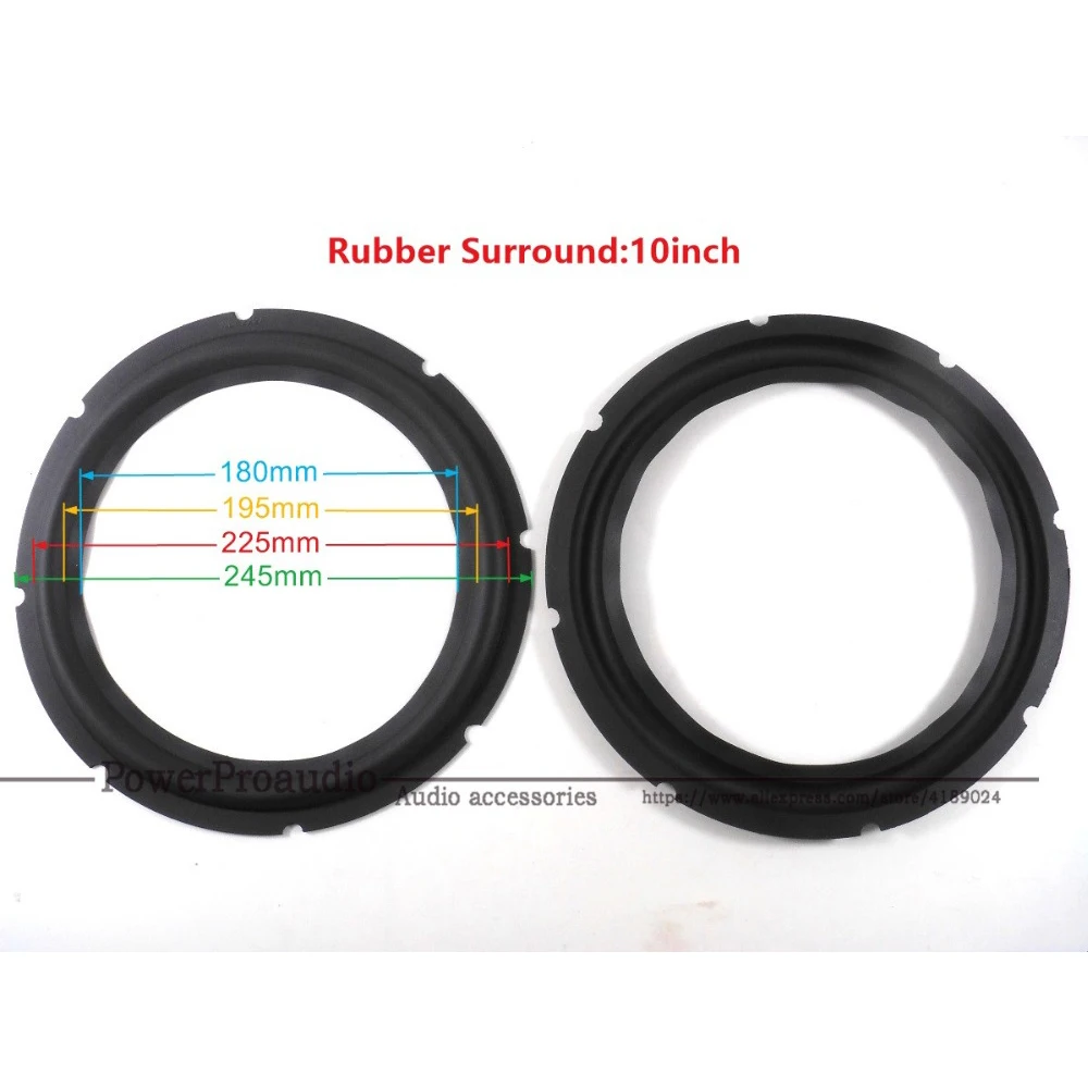 

100 pcs/lot Brand New 10 inch 10" Repair Subwoofer / Bass Speaker Rubber Surrounds (180mm/195mm/225mm/245mm)