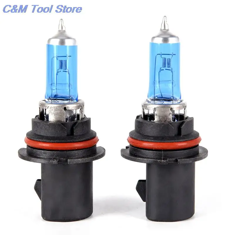 2pcs/lot White 12V 100/80W HB5 9007 Super  Car Dark Blue Glass Halogen Lamps Automotive Bulbs Headlights