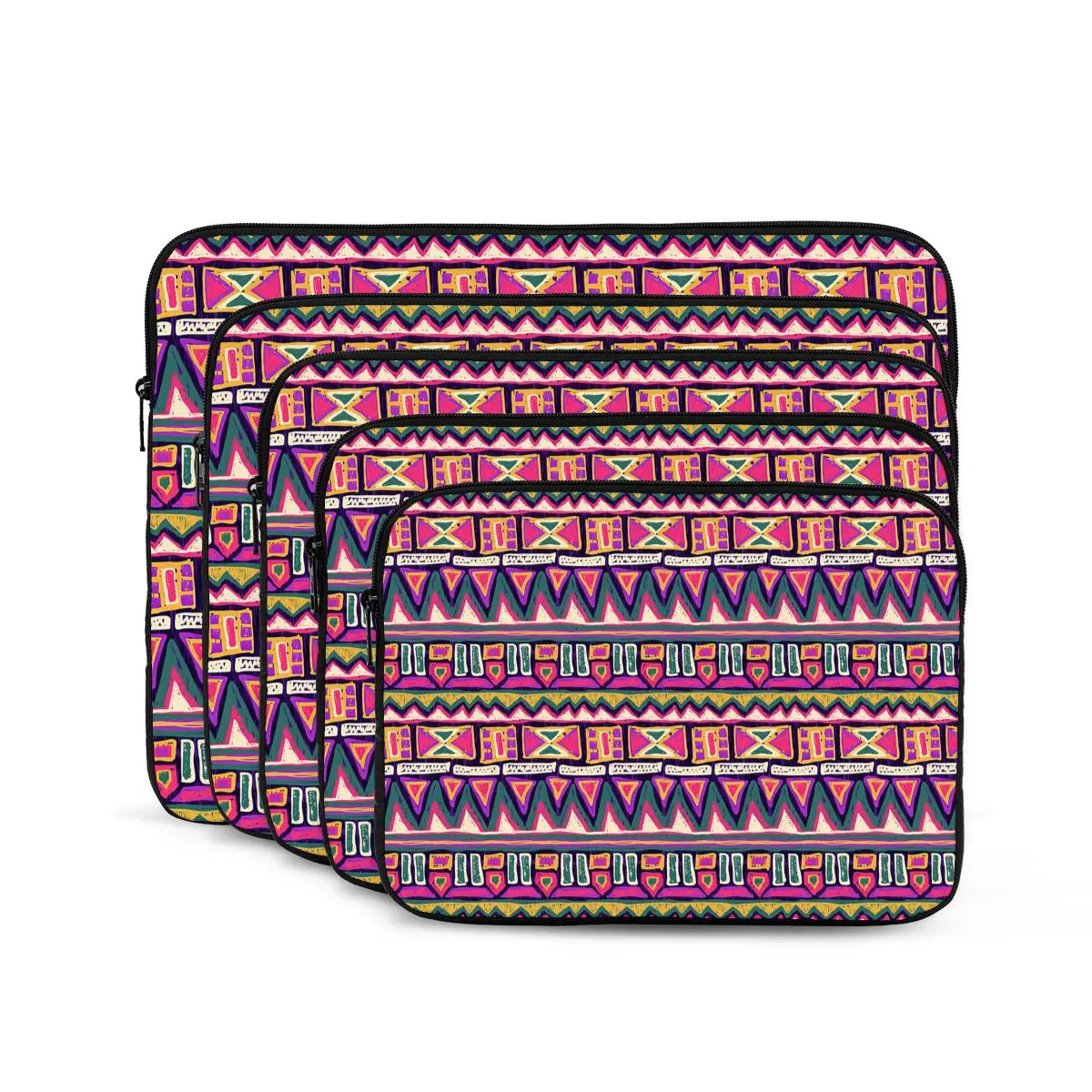 Tribal Doodles Ornament Pattern Computer ipad Laptop Cover Case Laptop Sleeve Bag Portable Cover Fundas Pouch