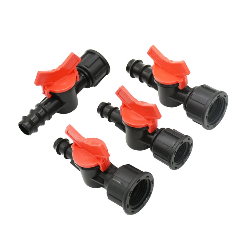 

Female 1/2" 3/4" to 16mm 20mm Hose Garden Tap 1/2 3/4 Hose Irrigation Water Valve Mini Valve Waterstop Connectors Adapter 20pcs