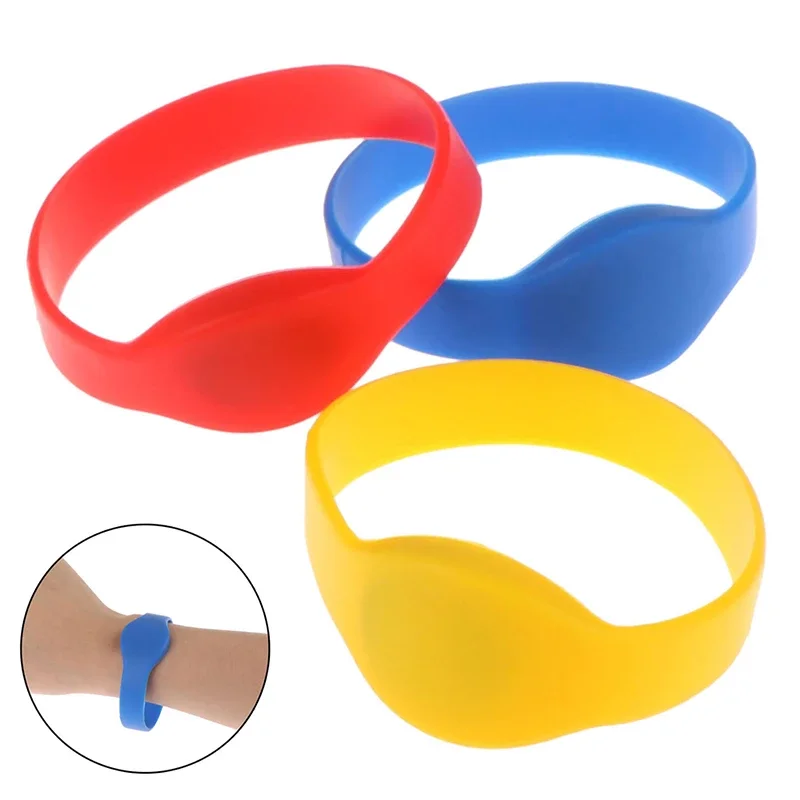 10pcs Rfid Smart Chip Ic Wristband Nfc Tag Read Only Badge 13.56mhz Access Control Token Mf 1k Waterproof Bracelet Key