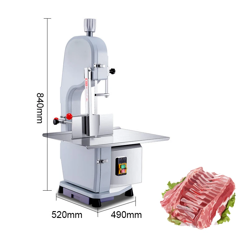 

220V Desktop Commercial Bone Sawing Machine Frozen Meat Cutter Cut Trotter/Ribs/Fish/Beef Machine