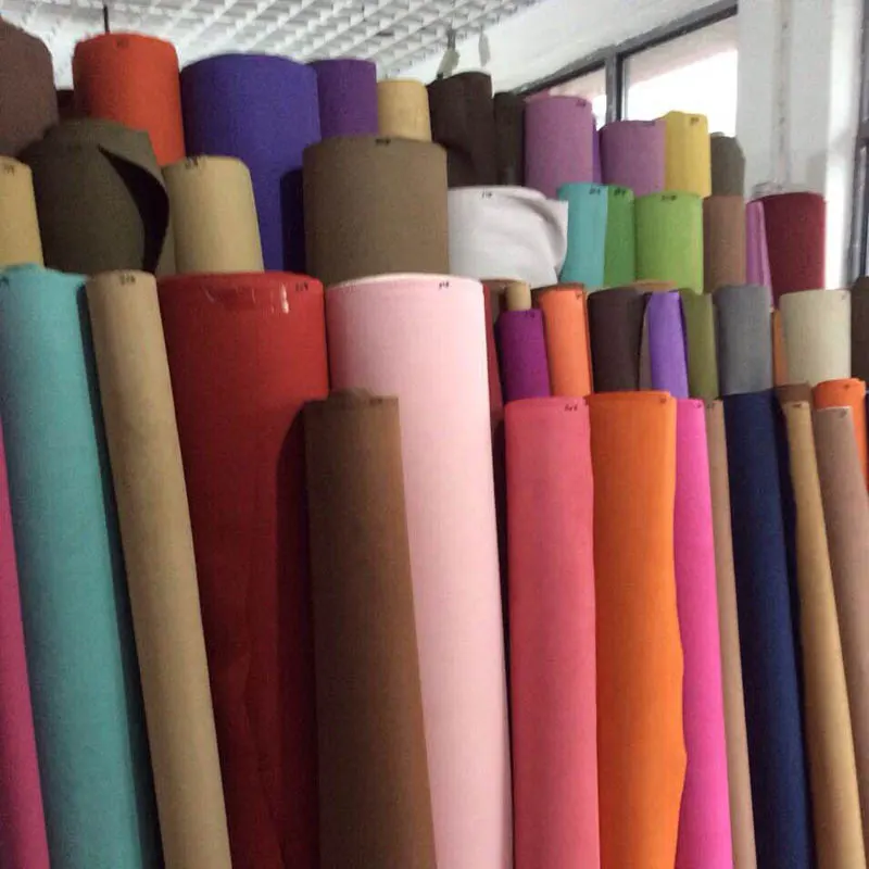 1.4mm Thickness Microfiber Double Face Suede Ultra Fibe Leather Fabric Materials