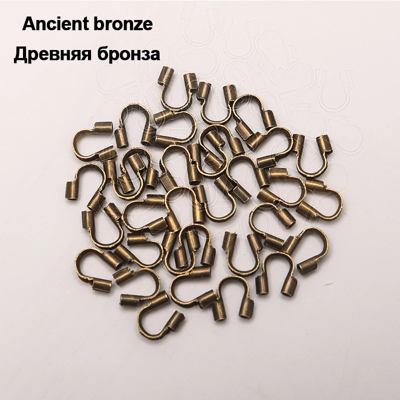 100 stücke/lot 4,5 x4mm Draht Protektoren Draht Schutz Wächter Protektoren loops U Form Zubehör Haken Für Schmuck, der – Detail 4