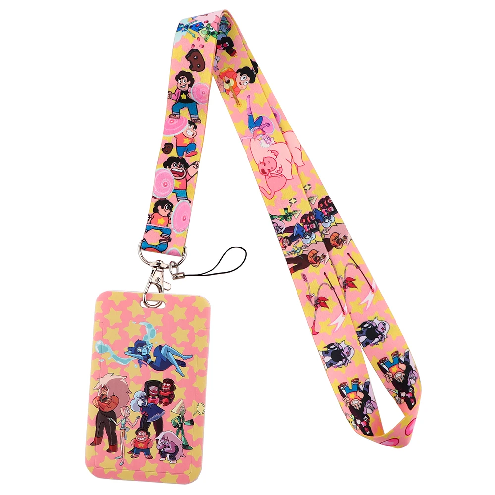 ER1398 Anime Lanyard For Key Neck Strap Cartoon Lanyard Card ID Badge Holder Key Chain Key Holder Hang Rope Key Rings Kids Gifts