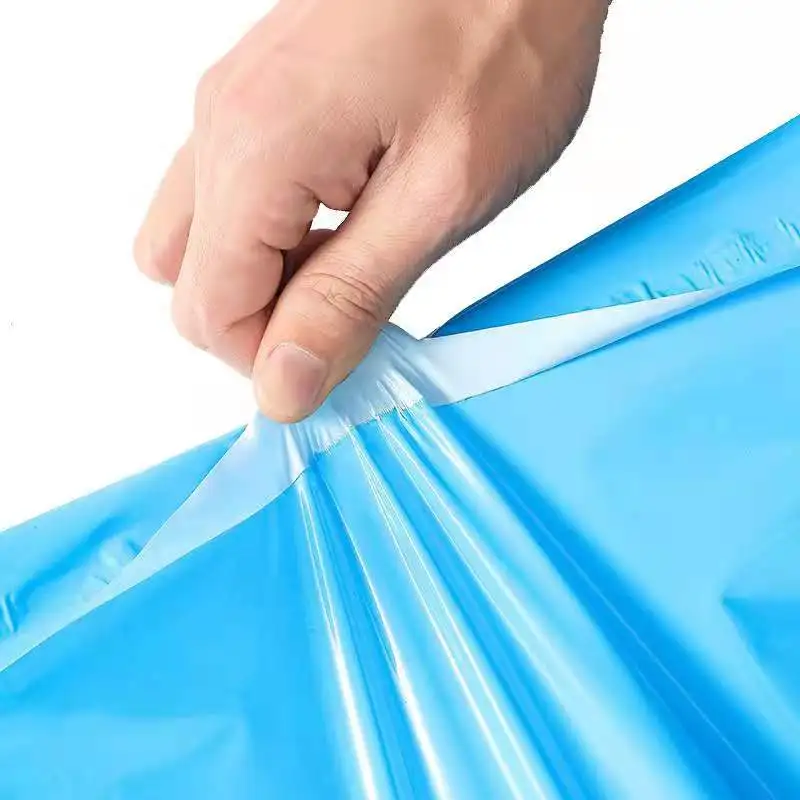 Imagem -04 - Bolsa Envelopes com Fechamento Adesivo para Roupas Bolsala Pacote Azul com Logo Personalizável à Prova Dágua para Envio Expresso