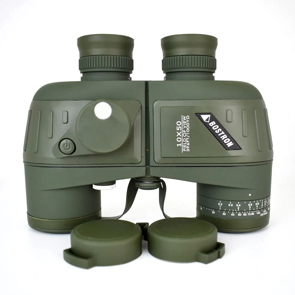 Waterproof 10X50 Optics Military Binocular Telescope Shockproof Spotting Scope with Compass for Camping Travel Hunting Boshiren