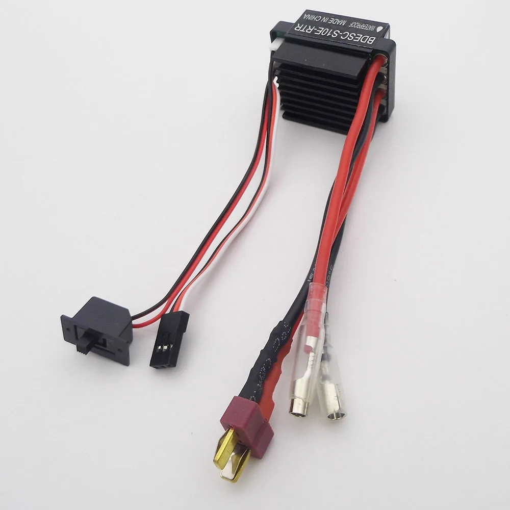 XUXHOU ESC brossé 320 A, Contrôleur de Vitesse électronique étanche Haute Tension Double Voie avec Connecteur XT60, pour 390 540 550 Moteurs Brossés