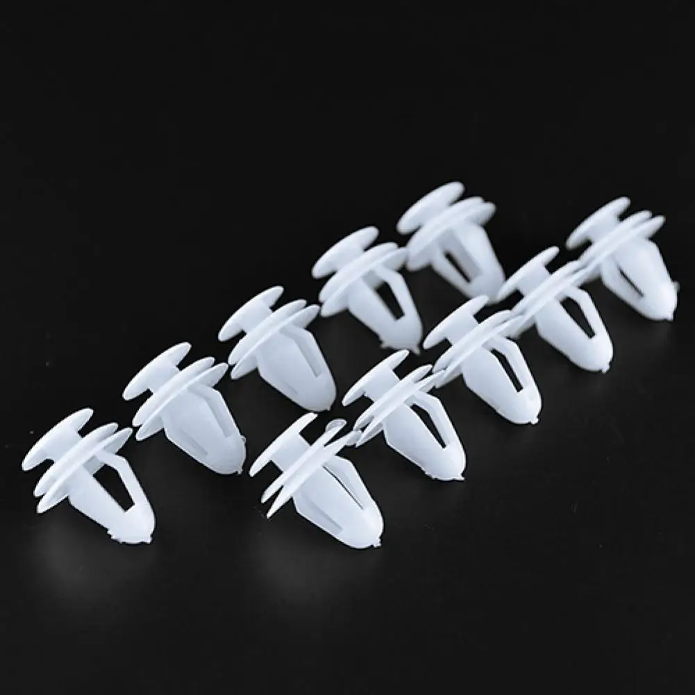 10Pcs Universal Car 8mm Hole Plastic Rivets Fastener Door Clips Vehicle Rivets