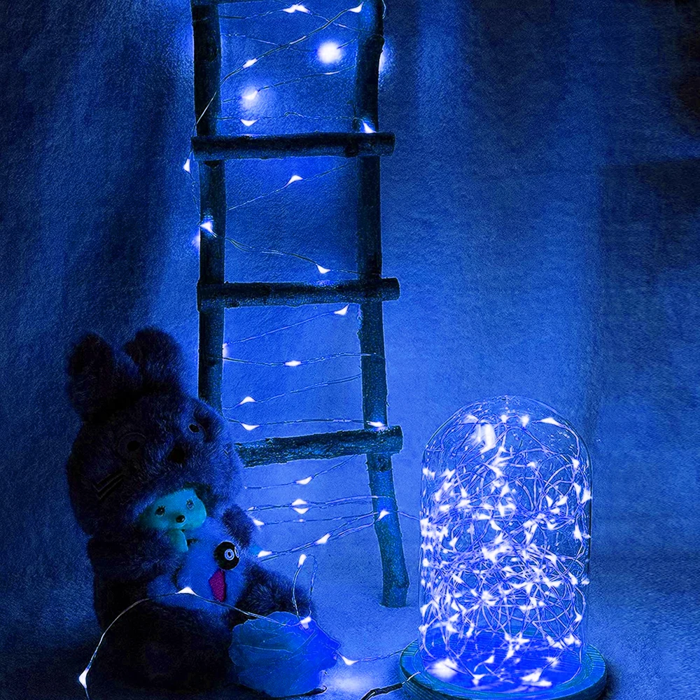 Waterproof Fairy Light Mini CR2032 Battery Powered Copper Wire String Lamps Garland Christmas Party Lighting Decoration