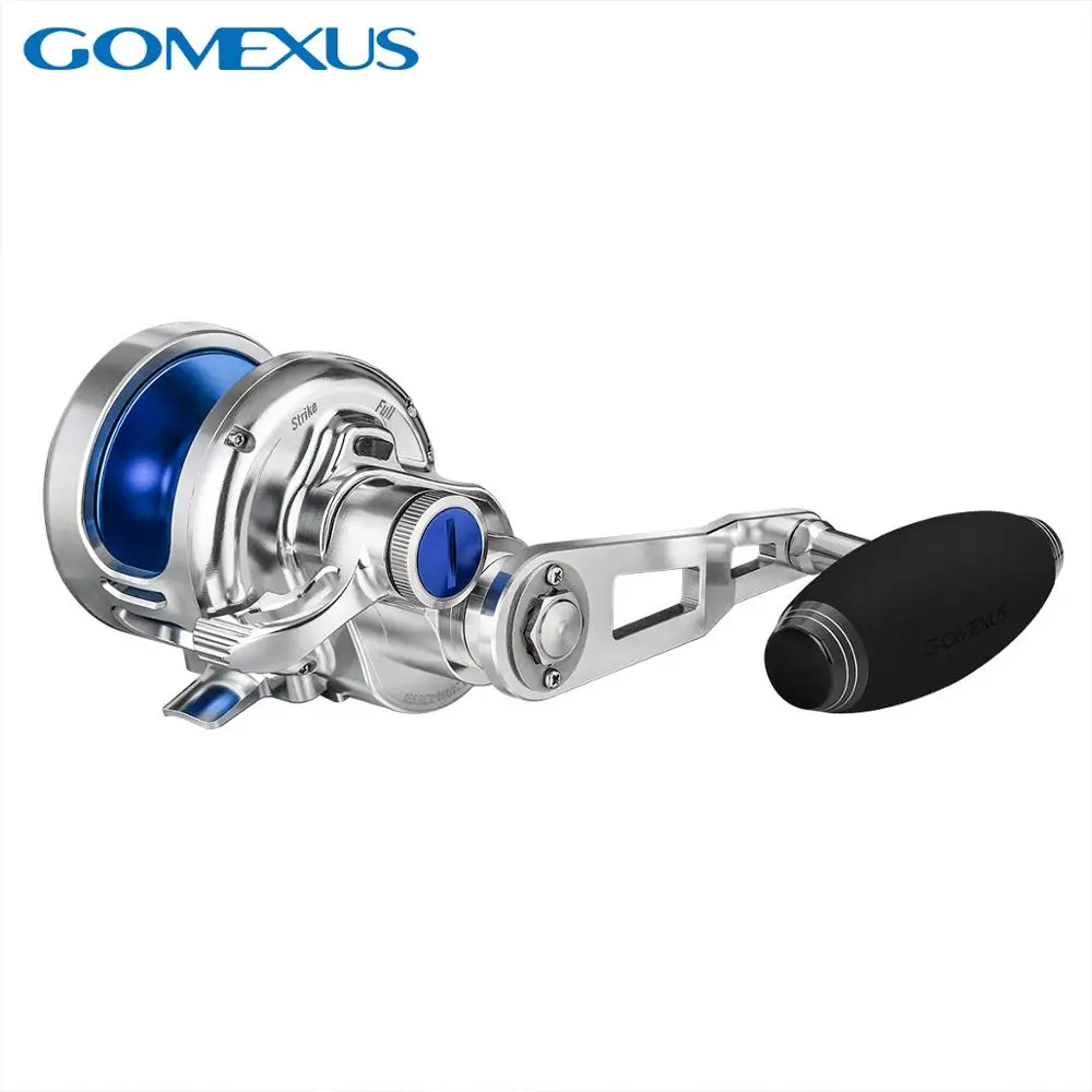 Gomexus-carrete de Jigging lento para profundidad de barco, alta velocidad 6,3: 1, 30KG, superligero, Comparable con Shimano Avet