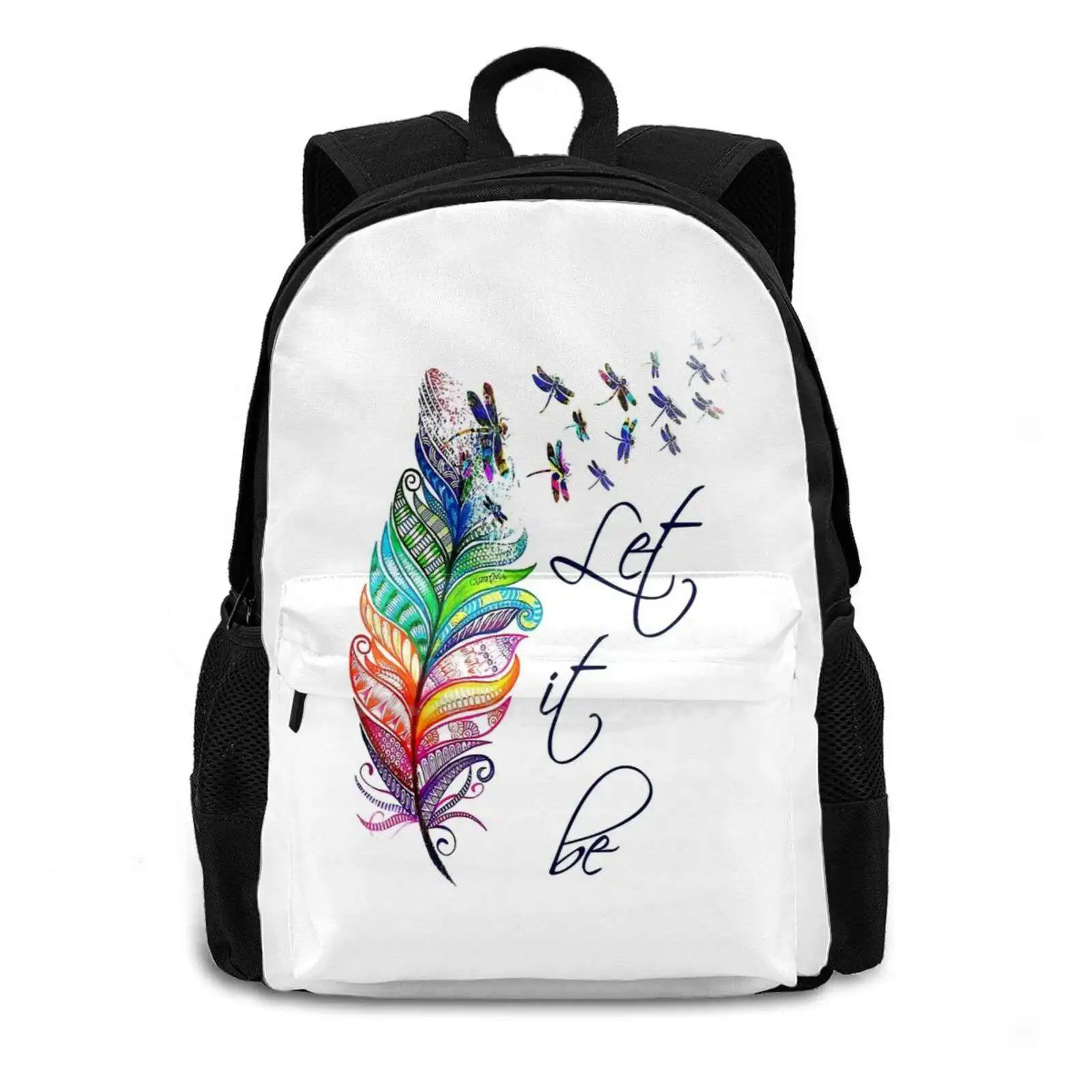 Dragonflies Graphic 3d Print Design Backpack Casual Bag Dragonflies Graphic