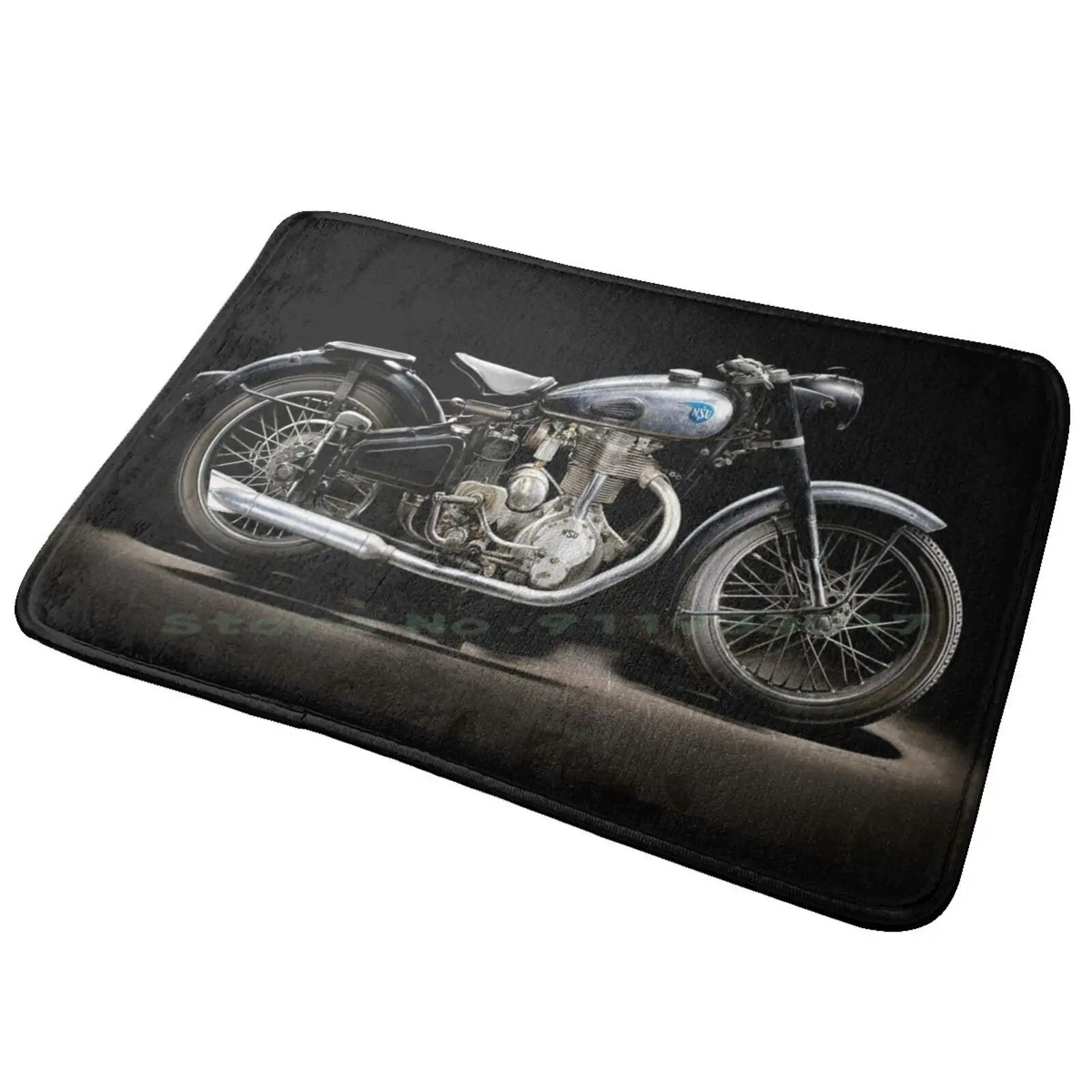 Nsu Konsul Entrance Door Mat Bath Mat Rug Motorcycle Motorbike Classic Vintage Old Motoring Transport Historic German 500