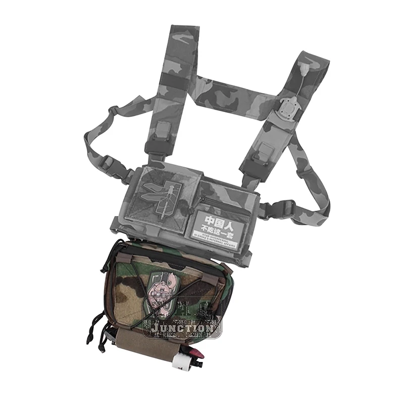 Tactical Quick Release Dangler Drop Pouch Fanny Pack For Plate Carrier Vest Releasable Abdominally Integrated Pouch