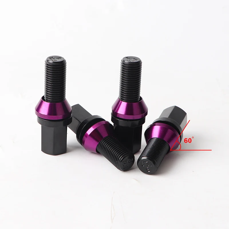 16/20Pieces Forged modified wheel eccentric bolt 5x114.3 turn 112 14*1.5 thread for VW Audi A3 A4 A6L Mercedes modified wheel