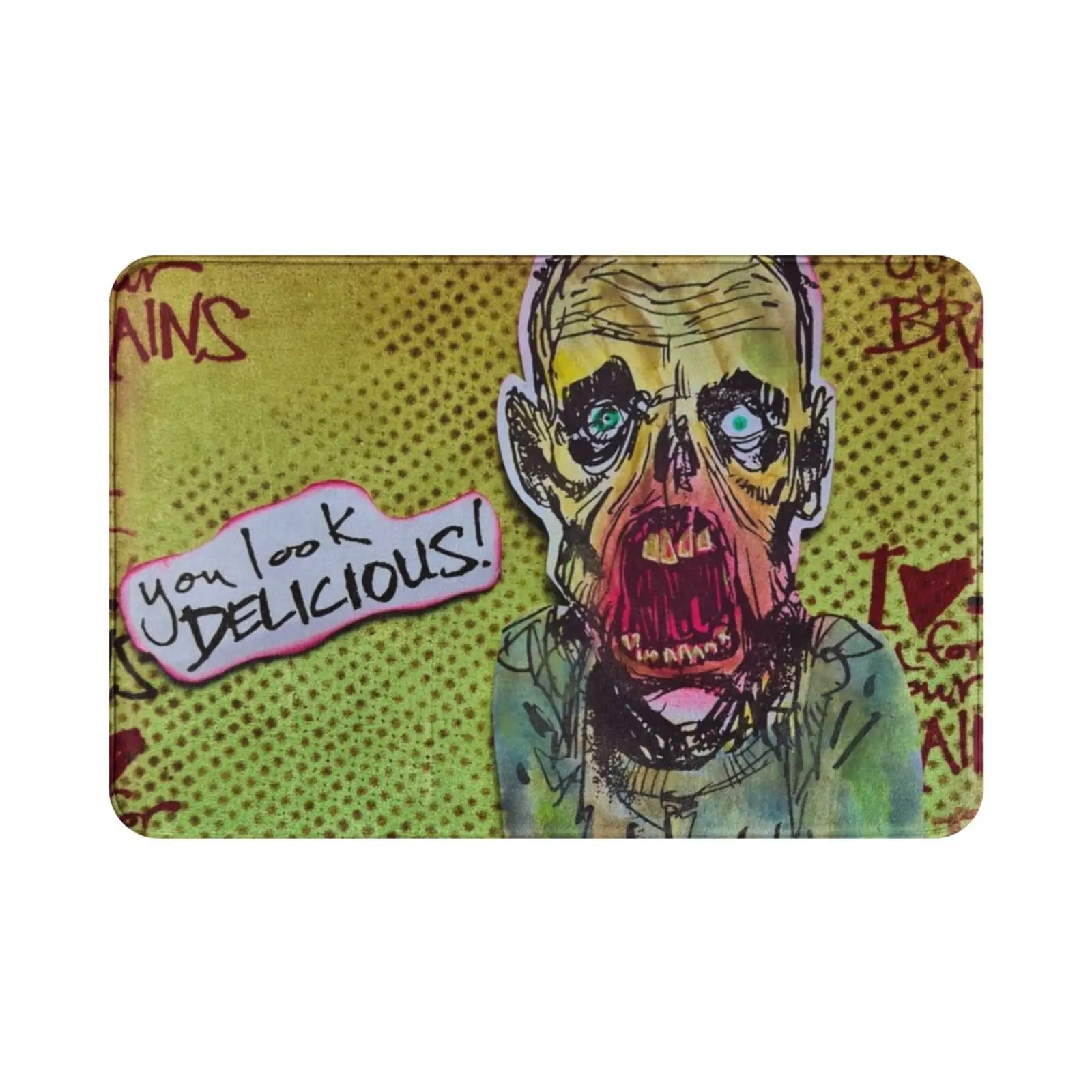 Zombie Crush Carpet 3299 Carpet Undead Izombie Zombification Braindead Outbreak Apocalypse