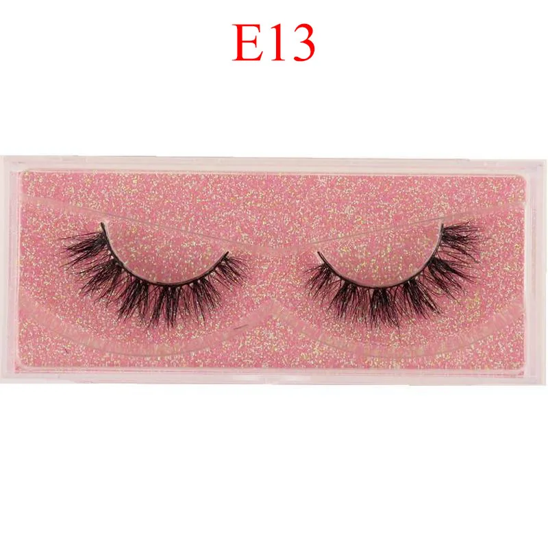 Mink Lashes 3D Mink Eyelashes 100% Cruelty free Handmade Mink Eyelashes Soft Flexible Natural False Eyelashes Makeup E9 DOCOCER