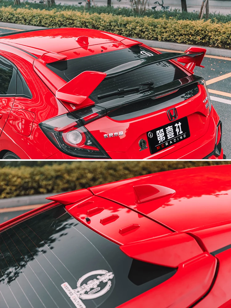 Suitable for Honda Civic 2016 2017 2018 2019 2020hatchback CIVIC spoiler, Civic 10th hatchback JDM modified rear wing top wing