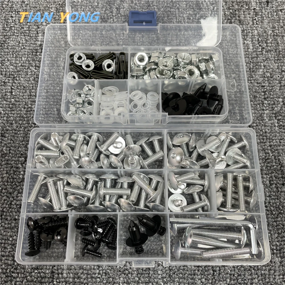 Motorcycle Bodywork Screws Kit For Yamaha Nut Fairing Bolts xvs 650 1100 aerox 50 155 aerox155 raptor 700 ltz 400 xmax300