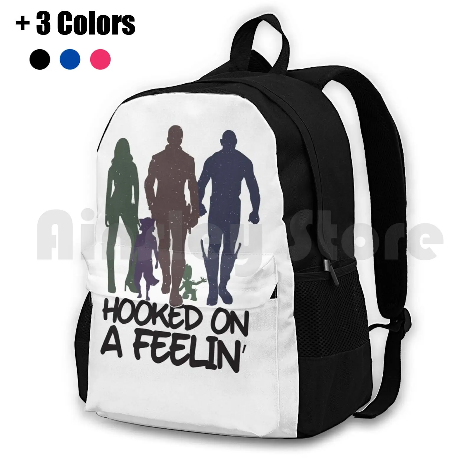 Galaxy Vibes فقط المشي لمسافات طويلة في الهواء الطلق على ظهره ركوب الخيل تسلق حقيبة رياضية المجرة الفضاء Gamora صاروخ مدمن مخدرات على الشعور المجلد 2 #2