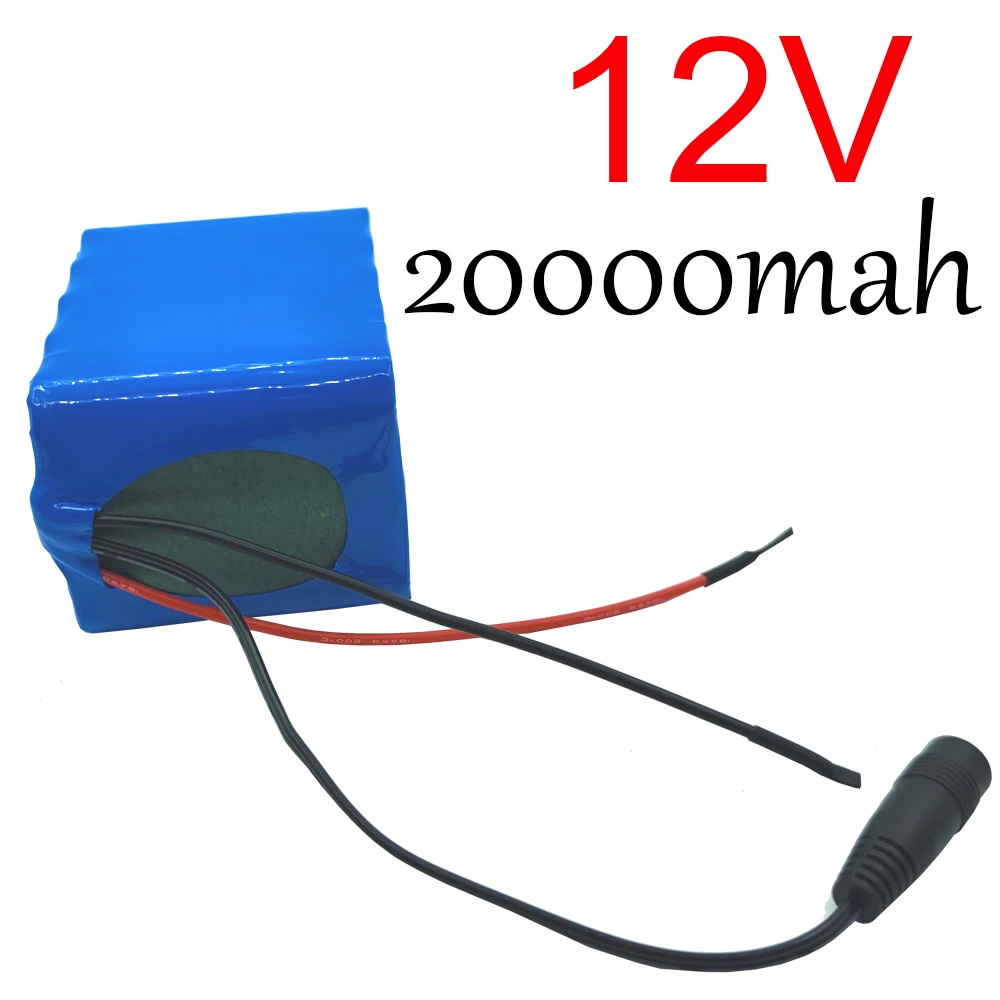 12V 20000Mah Batterij 18650 Li-Ion 20 Ah Oplaadbare Batterijen Met Bms Lithium Batterij Packs Bescherming Boord + 12.6V Lader