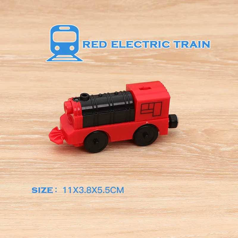 RC Electric Train Set Locomotive Magnetic Train Diecast Slot Toy Fit for Brio Wooden Train Railway Track Toys for Kids Gifts