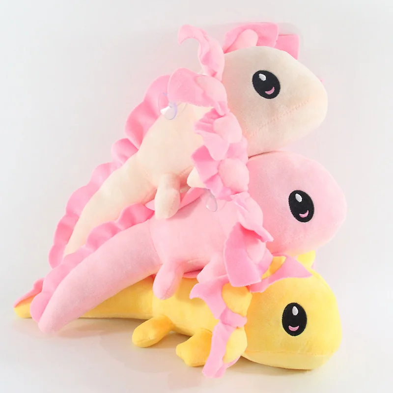 น่ารักขาตั้ง Axolotl ตุ๊กตาสัตว์ตุ๊กตาของเล่นสีชมพู Axolotl Plushie ตุ๊กตาหมอนตุ๊กตาเด็กวันเกิดของขวัญตกแต่งบ้าน