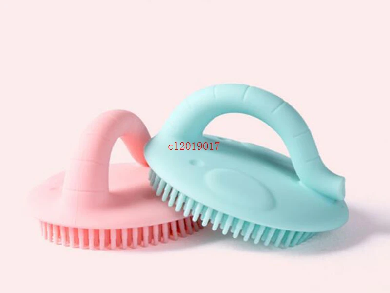 

Creative elephant baby silicone bath brush baby bath brush head brush