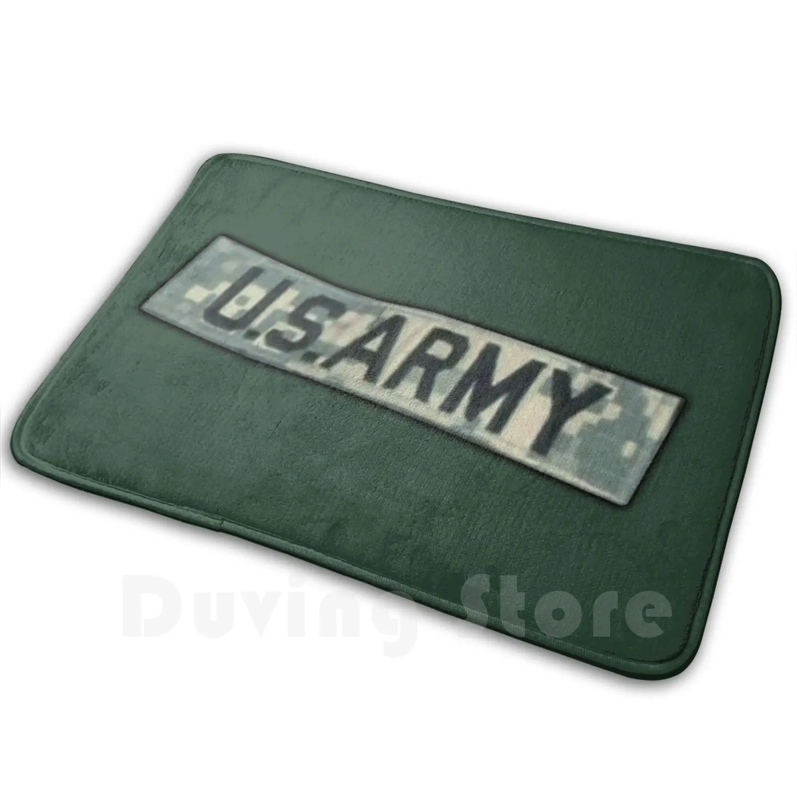 Army Badge , Us Army , Army Combat Uniform , Military. Mat Rug Carpet Anti-Slip Floor Mats Bedroom Airborne Marine Marines Grunt