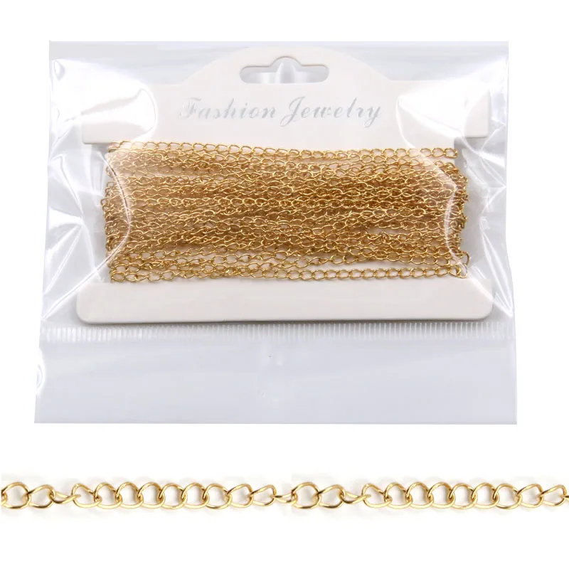 5 Metre 3Size 2Color Stainless Steel Polishing Necklace Tail Chains For DIY Jewelry Findings Making Materials Handmade Supplies