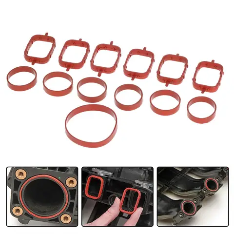 BMW M47/E46 320d 330d 520d 525d 530d 730d 용 33mm 흡기 매니 폴드 개스킷 입구 수리 키트 6 개, 자동차 액세서리