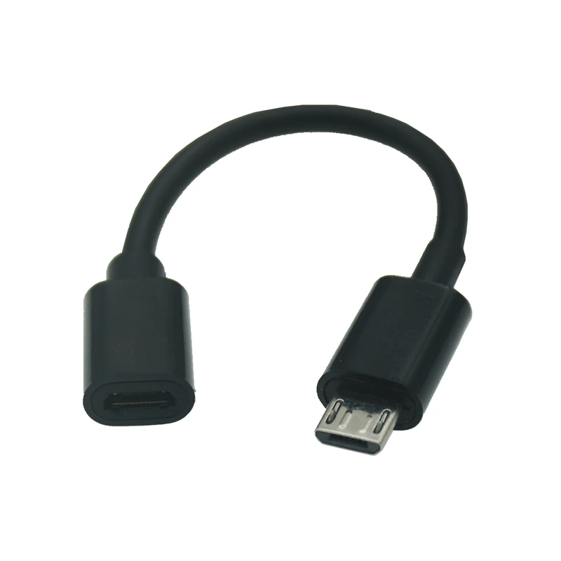 Micro USB Male to Female USB 2.0 Short Cable Converter Extension Adapter 10cm 25cm 50cm 100cm 150cm 200cm cable