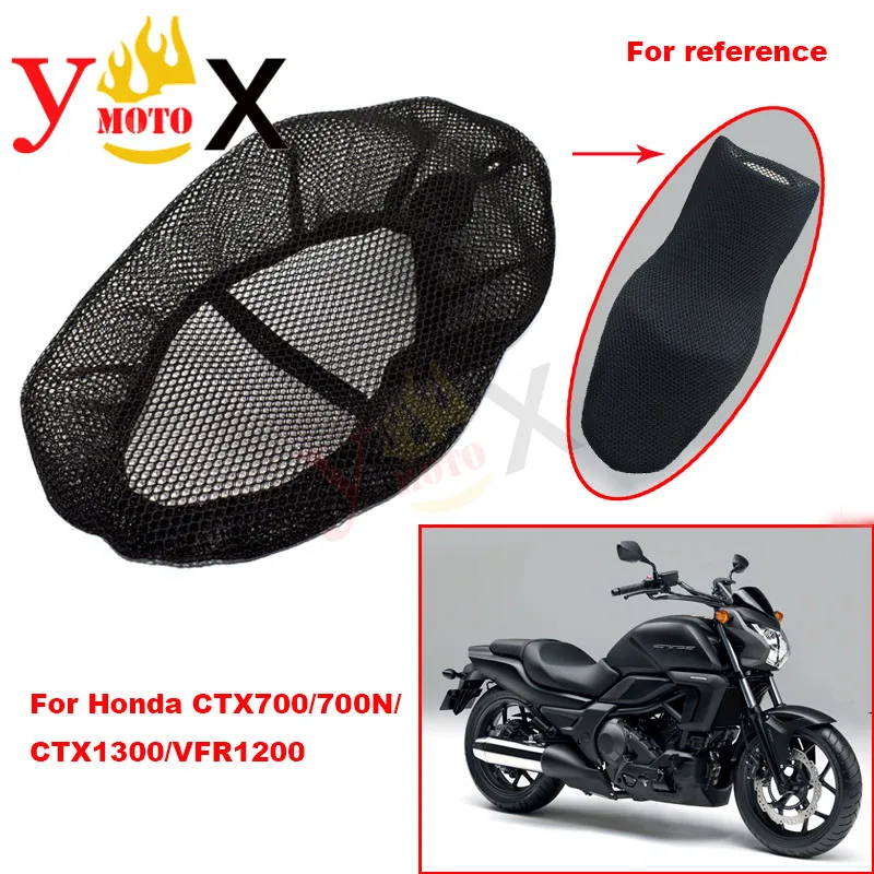 Motorcycle Set Seat Cover Cushion Pad Guard Heat Insulation Breathable Net For Honda CTX700/700N/CTX1300/VFR1200