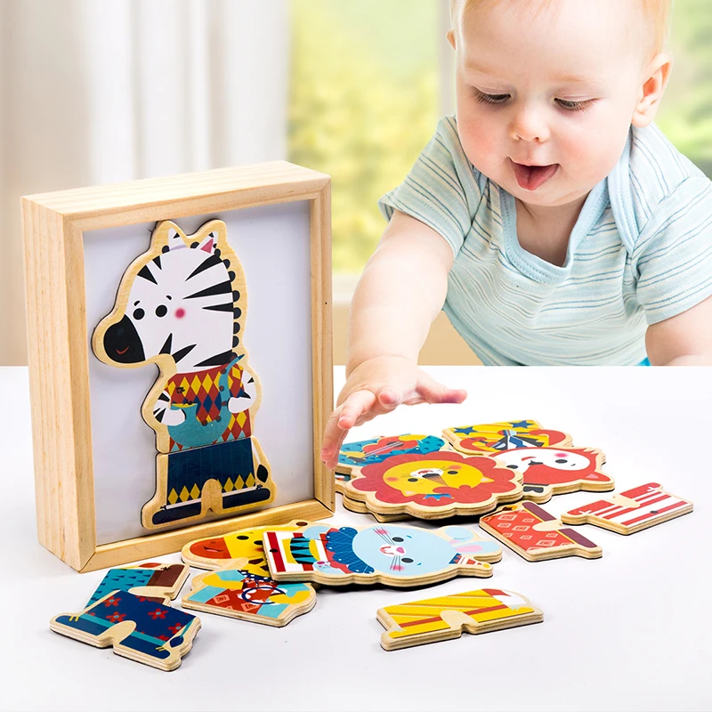 

Montessori Materials Sensorial Boy Cloth Changing Wooden Dressing Up Puzzle Early Learning Educational Toys For Kids