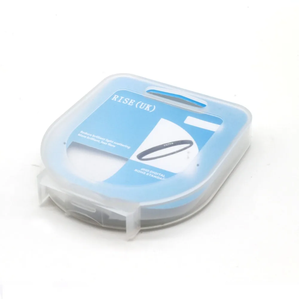 HOT SALE RISE(UK) 49mm Close-Up +2 Macro Lens Filter for Nikon Canon SLR DSLR Camera + filter case + gift