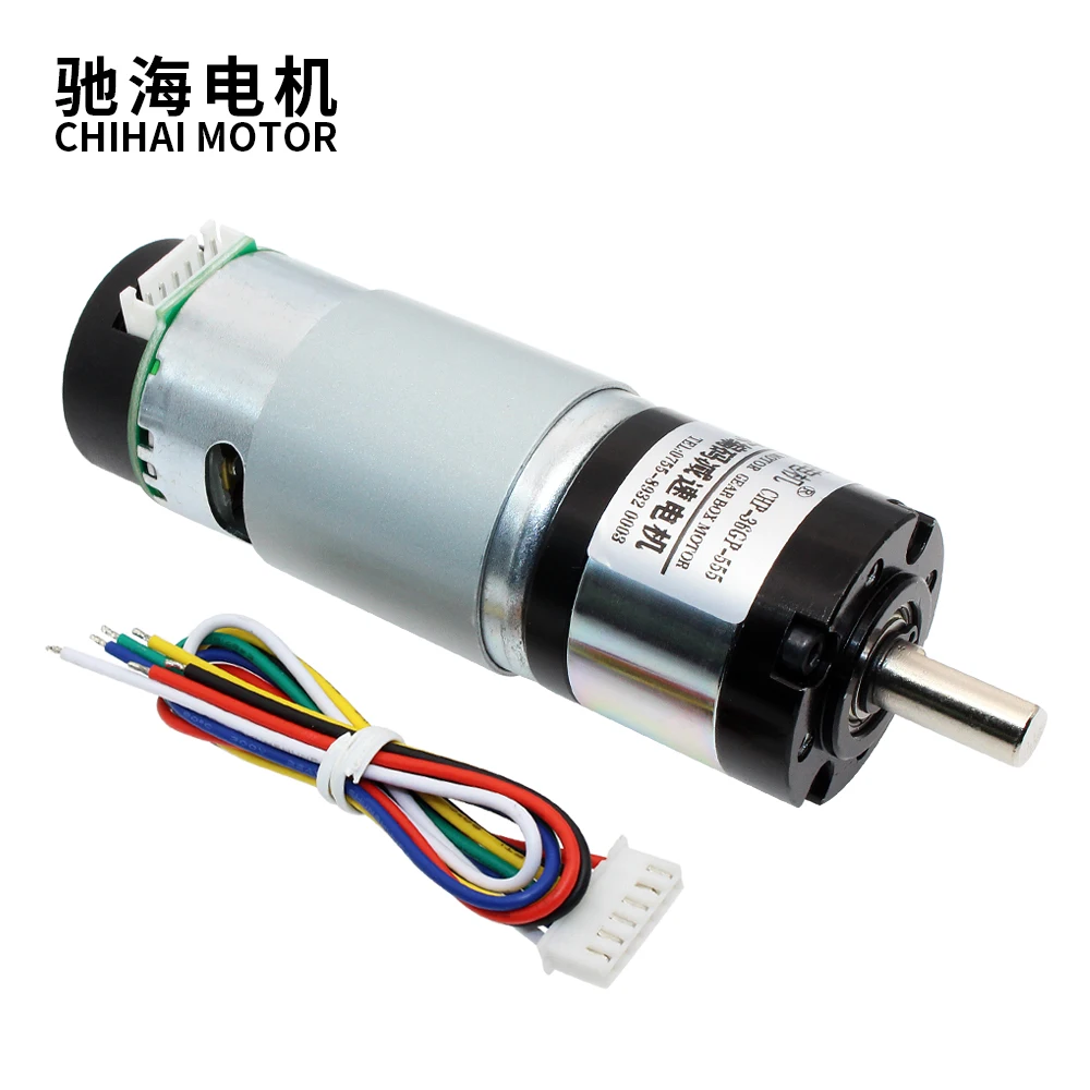Chihai Motor CHP-36GP-555-ABHLL DC Magnetic Holzer Encoder Planetary Deceleration Gear Motor 12.0V 24.0v