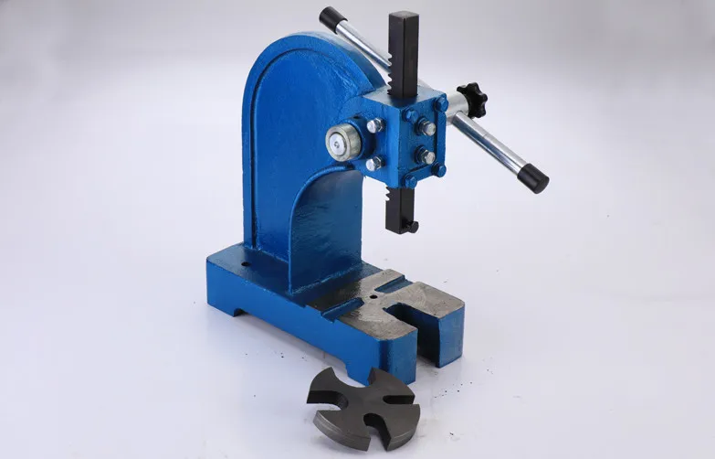 1T คาร์บอนสตีลเดสก์ท็อปด้วยตนเอง Punch Press บาร์มีดกด