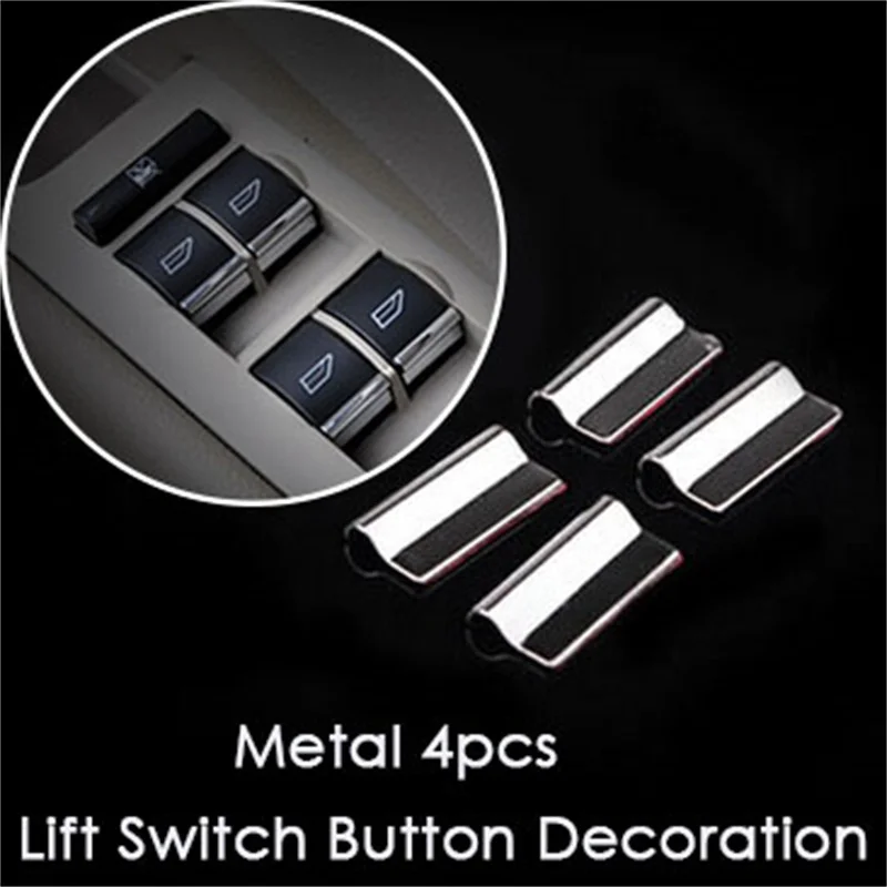 For Ford Focus 2 Focus 3 Fiesta Ecosport KUGA S-MAX Car Styling Windows Control Lift Switch Button Trim Sticker Auto Accessories