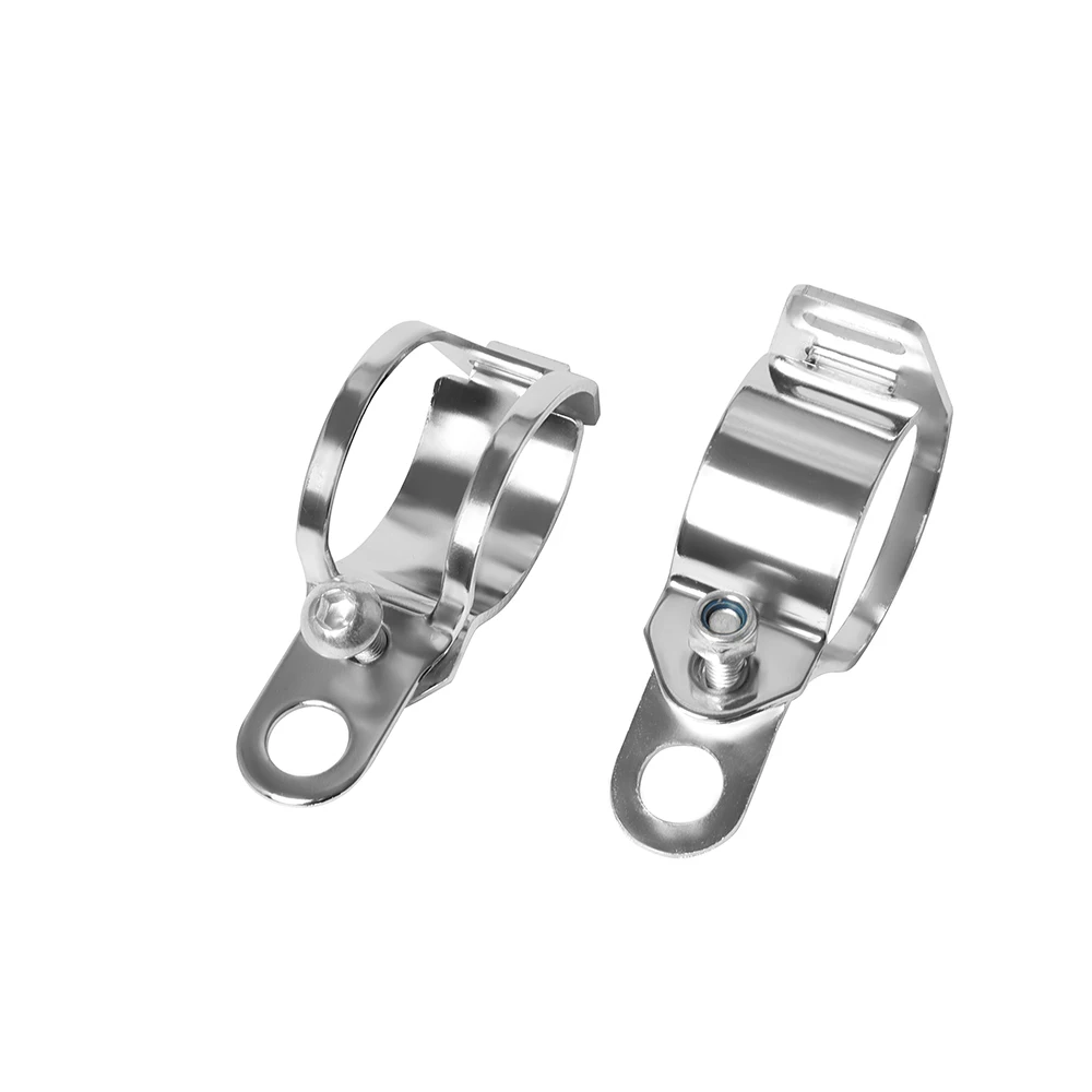 Black Fork Mount Headlight Clamp 35-43mm Motorcycle Headlight Mount Bracket Fork Tube Clamp Kit for Chopper Cafe Racer
