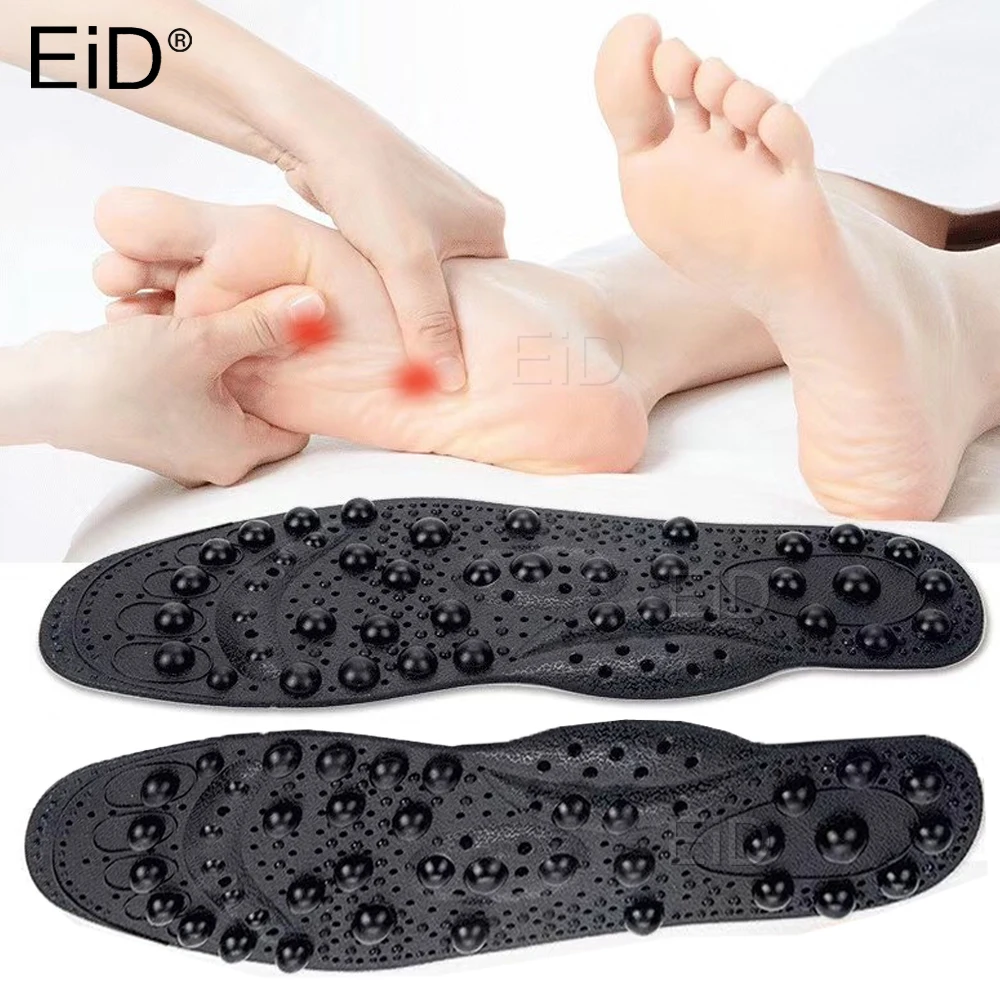 EiD Best 16-68pcs Magnet Magnetic Massage Insoles Foot Acupressure Shoe Pads Therapy Slimming Insoles for Weight Loss man women