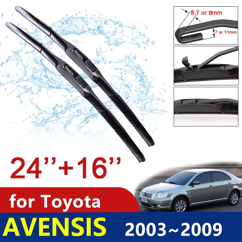 

Car Wiper Blade for Toyota Avensis T250 T25 2003~2009 2004 2005 2006 2007 2008 Windscreen Windshield Wipers Car Accessories