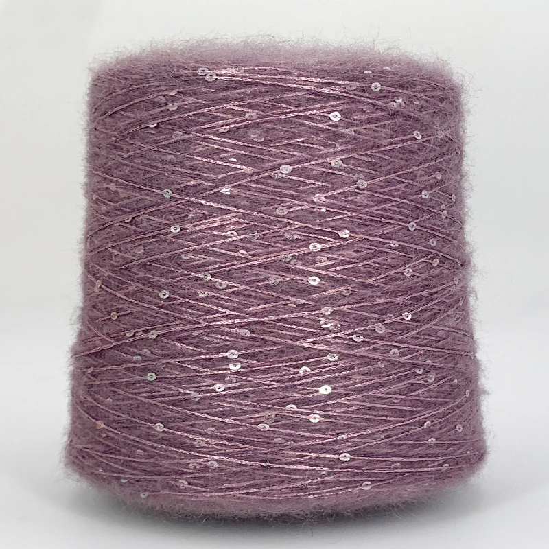 جديد 520 جرام لينة الطبيعية الملونة أفخم الموهير الترتر الغزل للحياكة الجليد الحرير الممعدنة الغزل نسج الكروشيه الخياطة الموضوع X5207